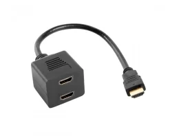 Adapter HDMI-AM to HDMI-AF x2 Splitter 20 cm