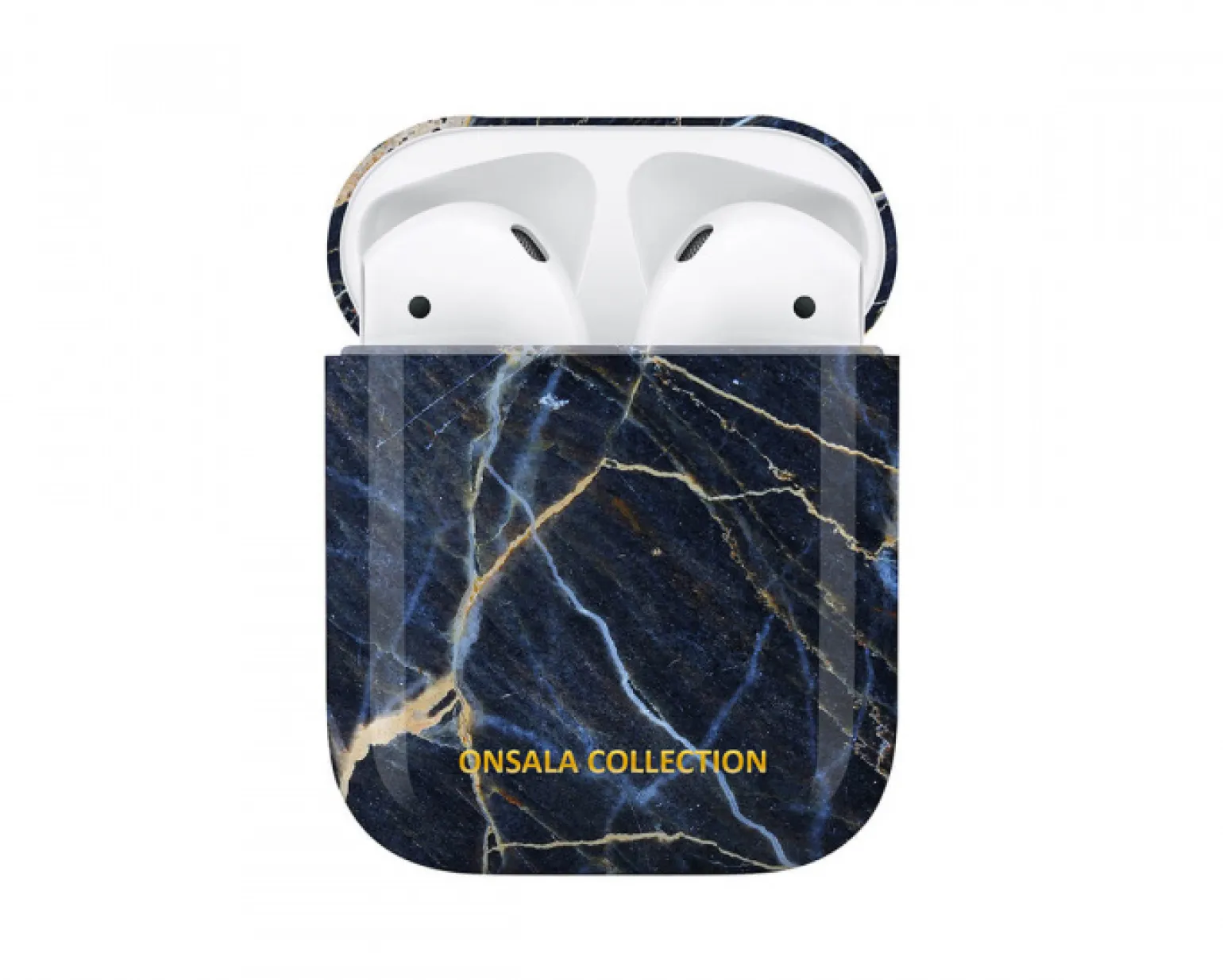 Airpods Case Black Galaxy Marble