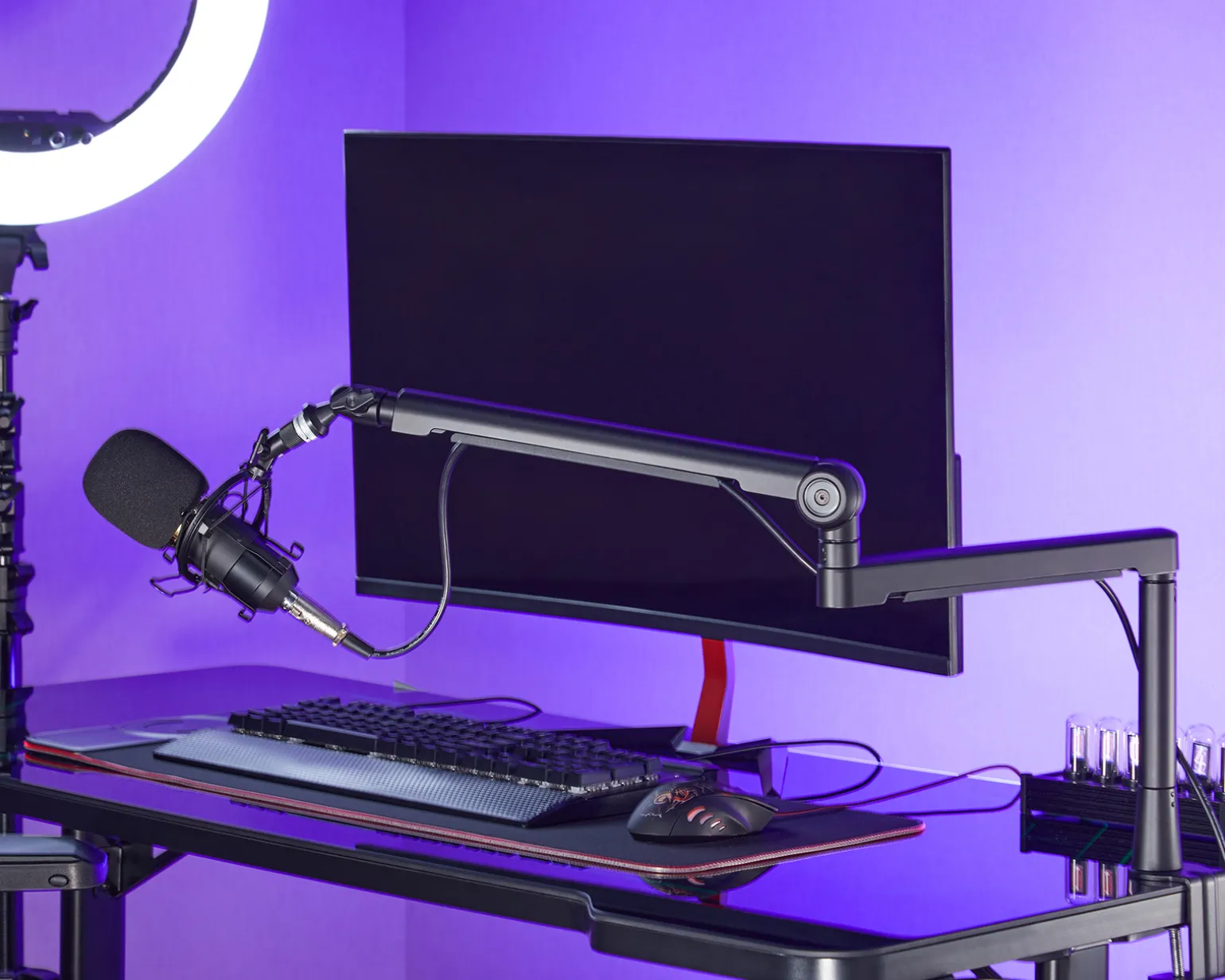 Aluminum Professional Microphone arm - Black