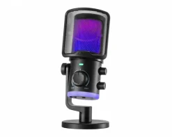 Ampligame AM6 Condenser Microphone with RGB - Black
