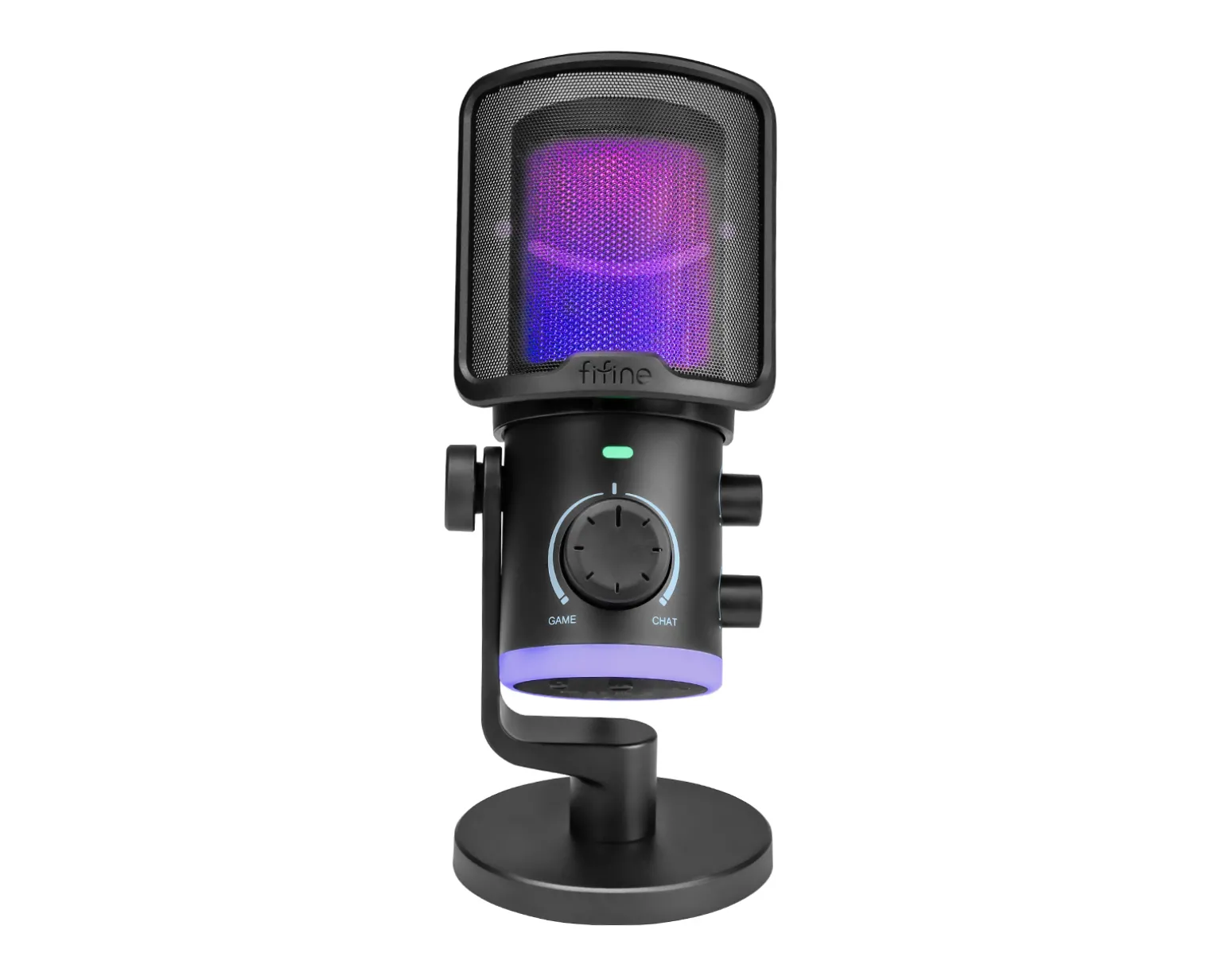 Ampligame AM6 Condenser Microphone with RGB - Black