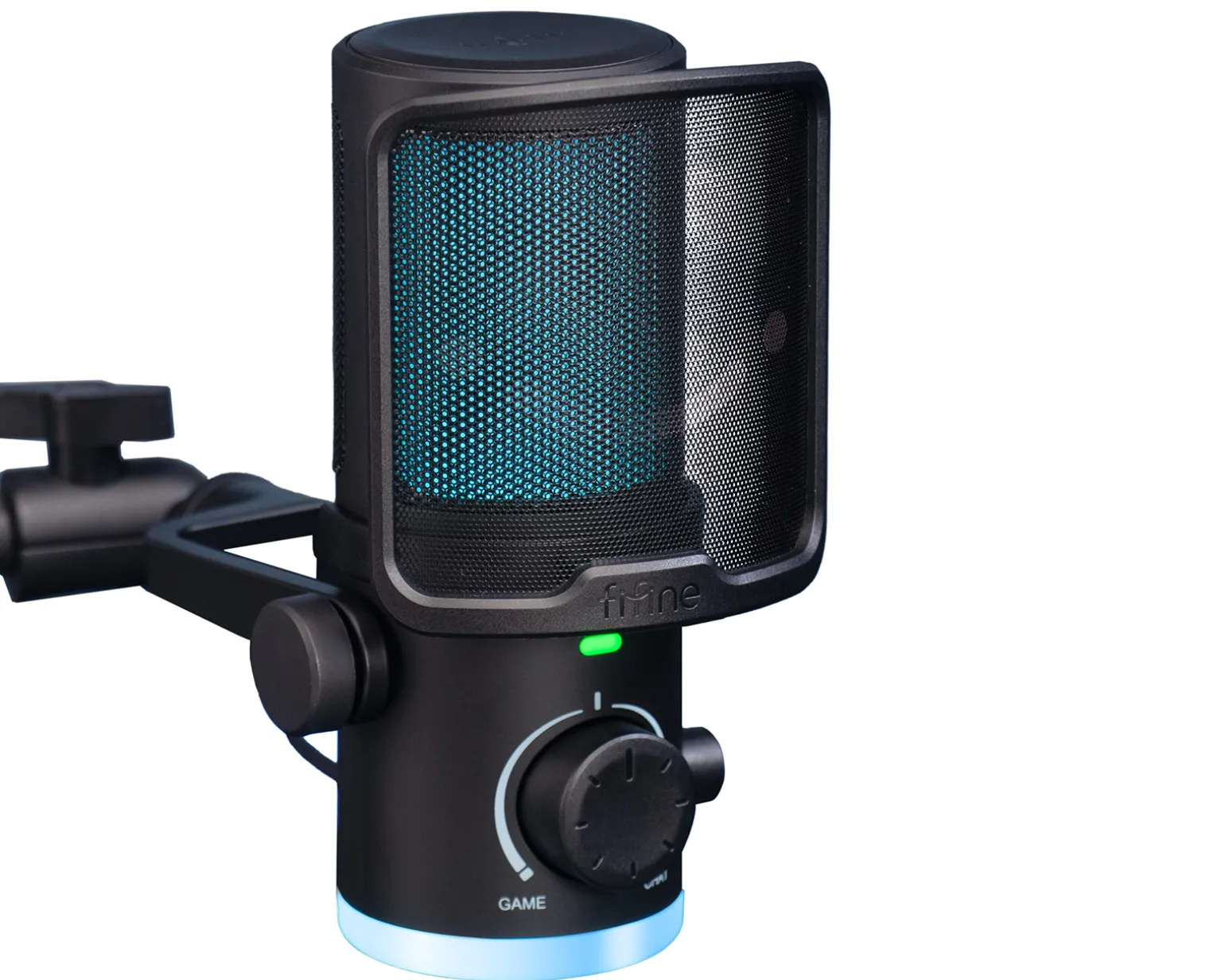 Ampligame AM6 Condenser Microphone with RGB - Black