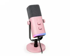 AMPLIGAME AM8 RGB USB/XLR Microphone - Dynamic Mic - Pink