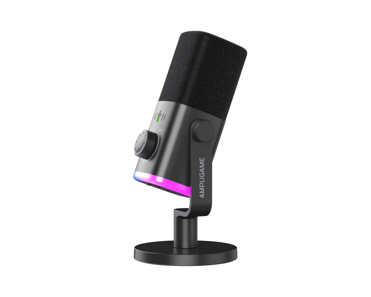 AmpliGame AM9 USB/XLR Microphone - Black