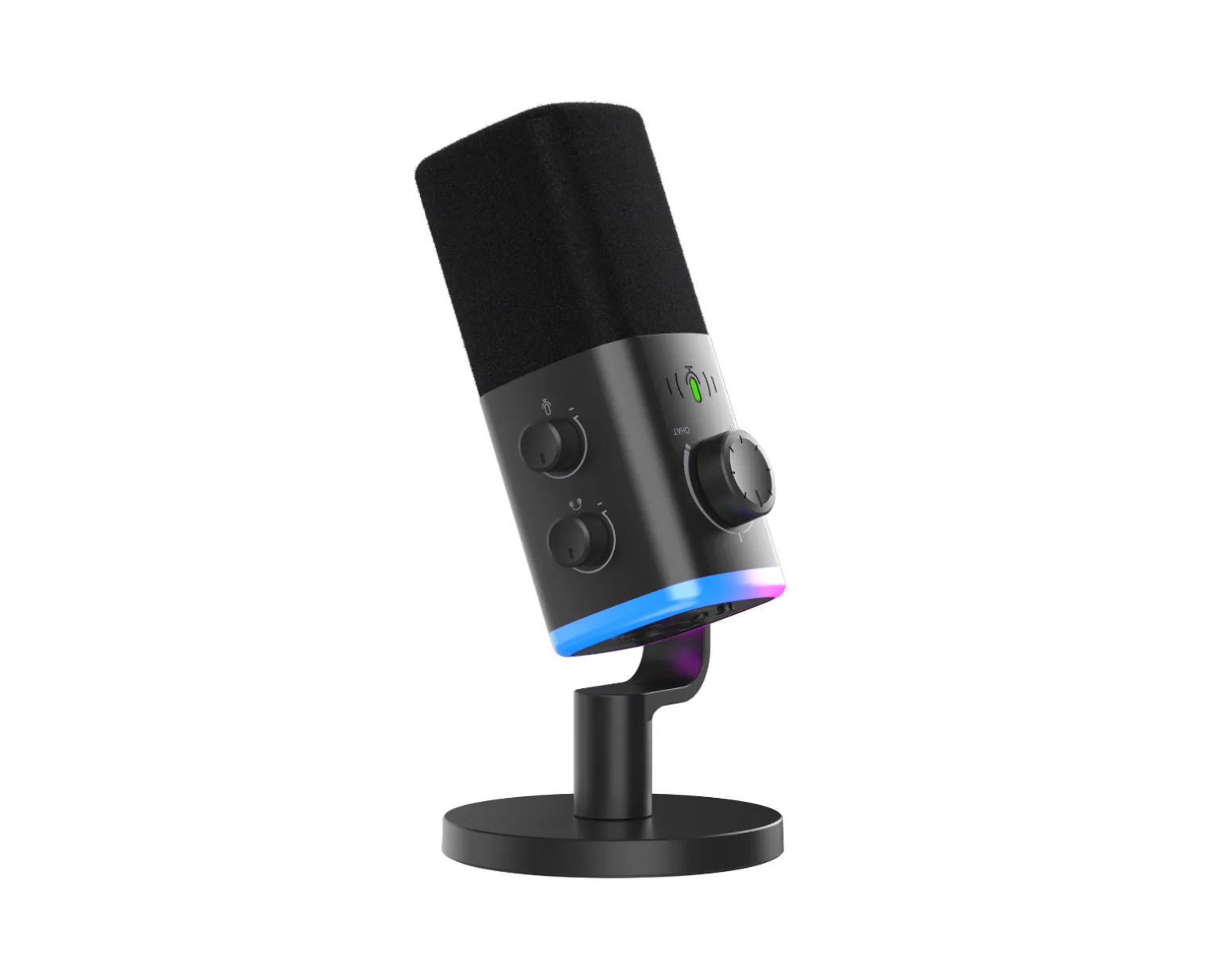 AmpliGame AM9 USB/XLR Microphone - Black