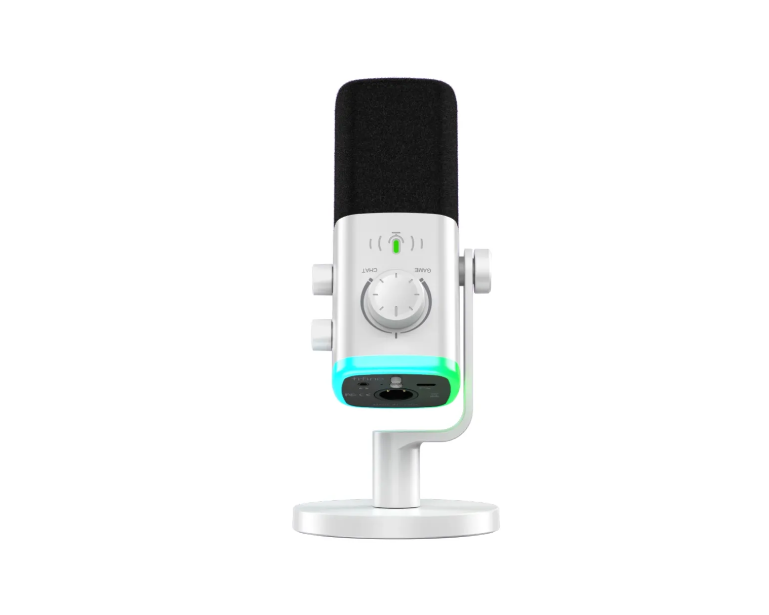 AmpliGame AM9 USB/XLR Microphone - White