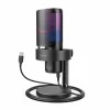 AMPLIGAME A9 USB Gaming Microphone RGB - Black