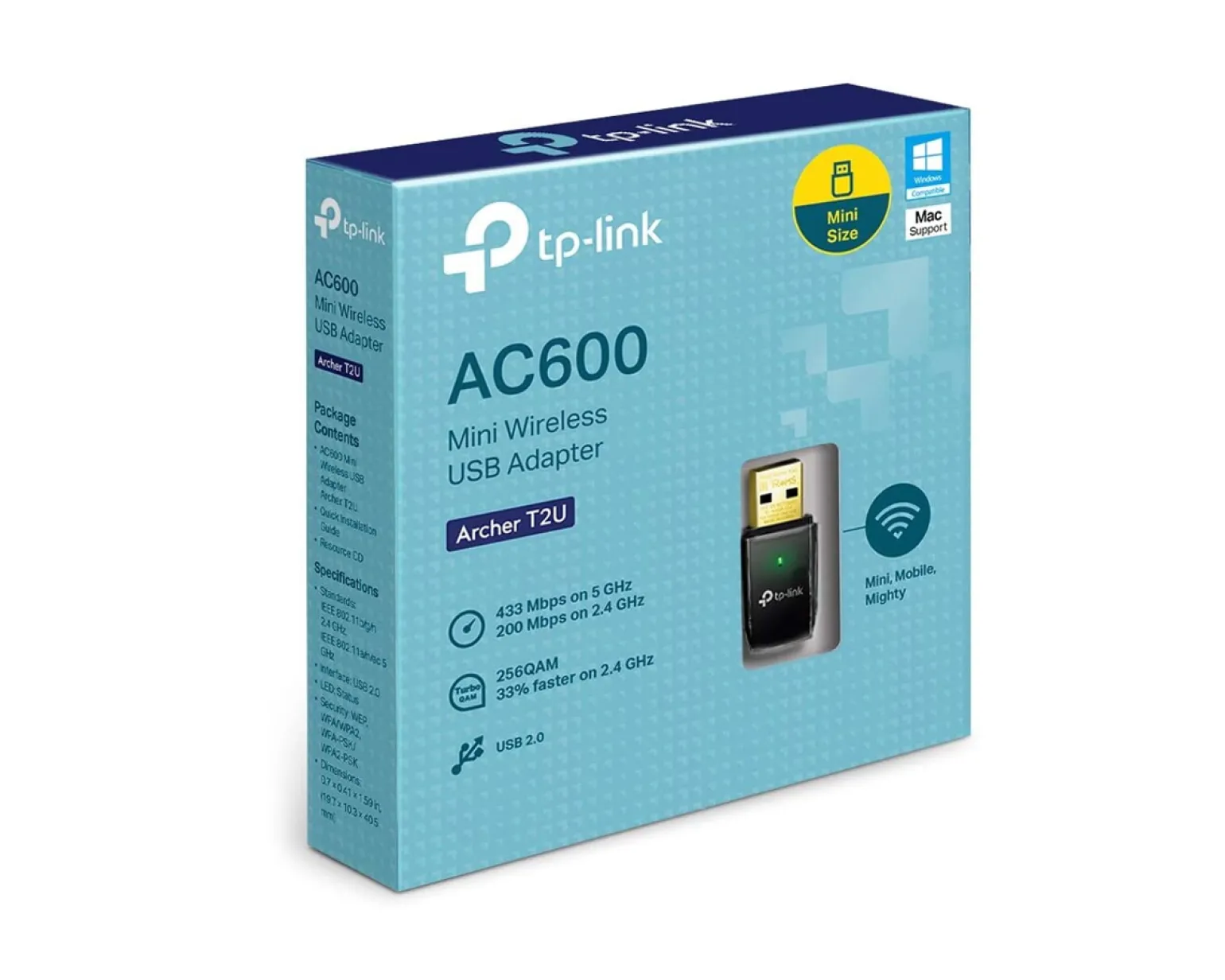 Archer T2U AC600 Wireless Dual-Band USB Adapter