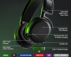 Arctis 7X+ Wireless Gaming Headset - Black