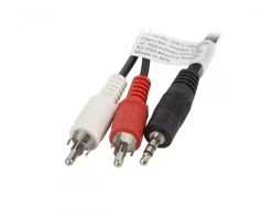 Audio Cable 3.5mm to 2xRCA (1.5 Meter) Black