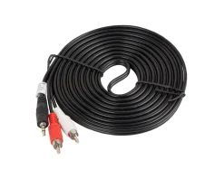 Audio Cable 3.5mm to 2xRCA (1.5 Meter) Black