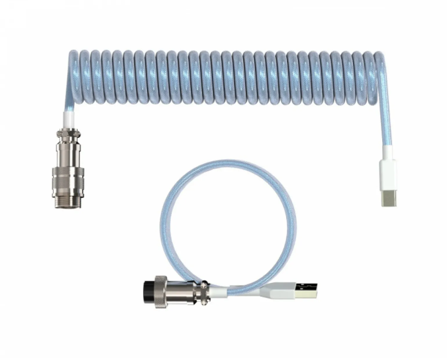 Aviator Coiled Cable USB-C - Light Blue