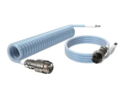Aviator Coiled Cable USB-C - Light Blue