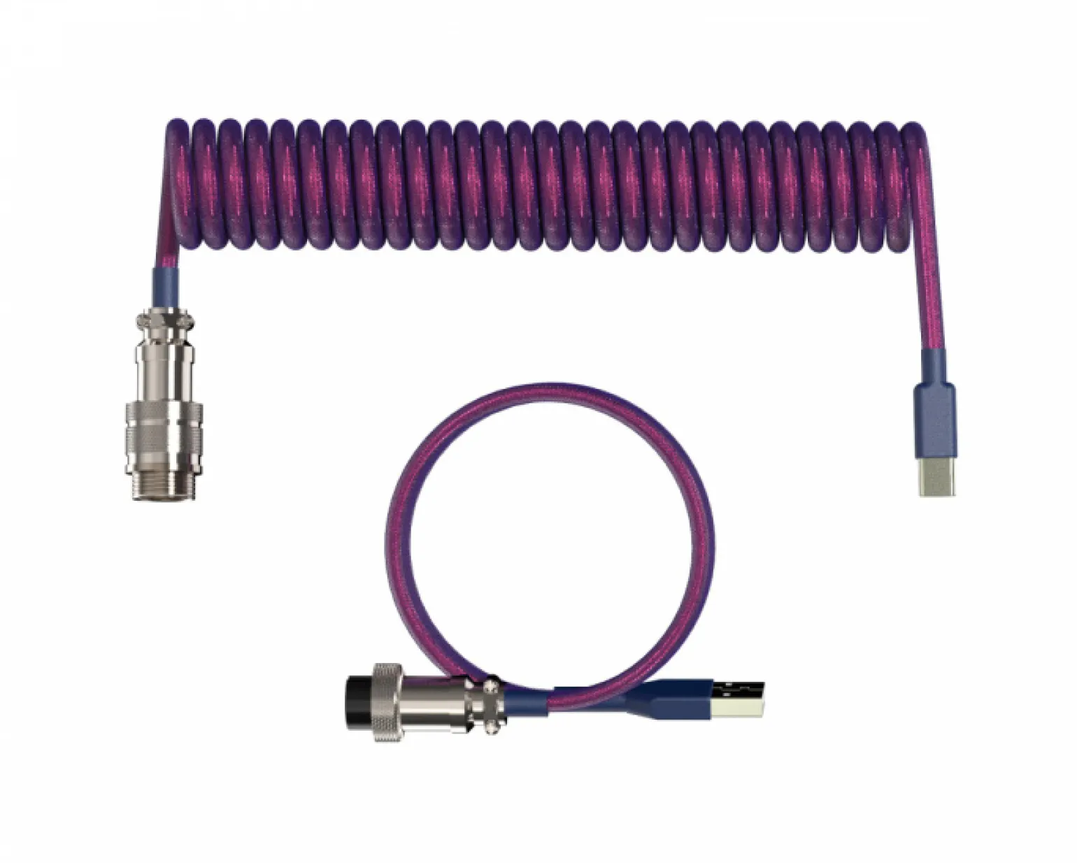 Aviator Coiled Cable USB-C - Purple