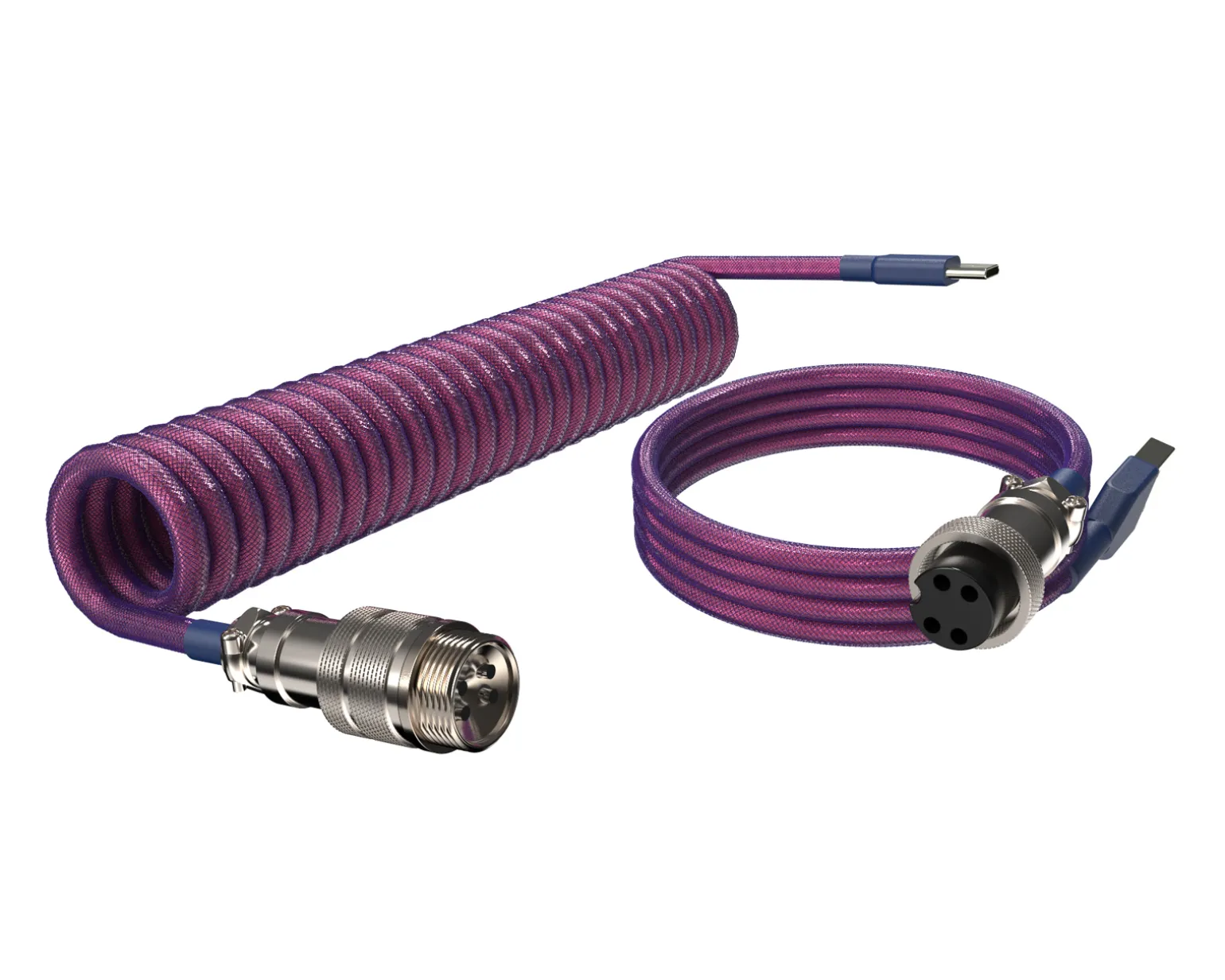 Aviator Coiled Cable USB-C - Purple