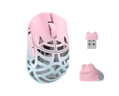 Beast Miao - Wireless Gaming Mouse - Blue/Pink [Omron Opticals]