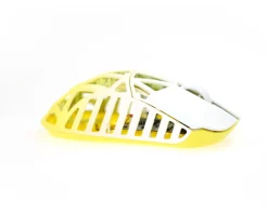 BEAST X Max Wireless Gaming Mouse - White/Yellow [Omron Opticals]