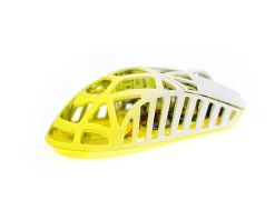 BEAST X Max Wireless Gaming Mouse - White/Yellow [Omron Opticals]