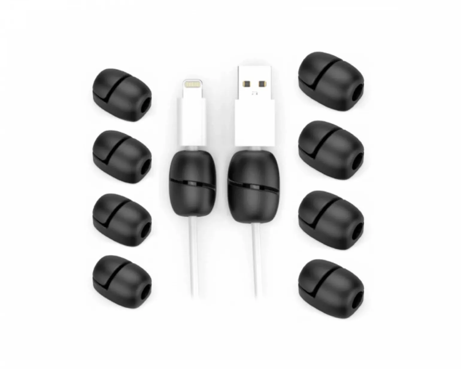 Cable Clamp Nuggets Tidy - 10 pcs - Black