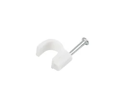 Cable Clips 7mm 100pcs - White