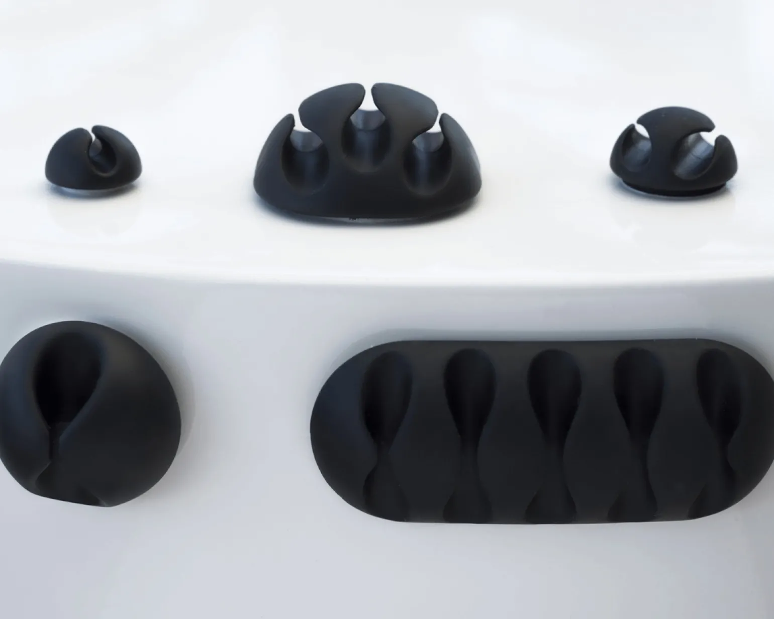 Cable Clips Tidy 10-pack Black