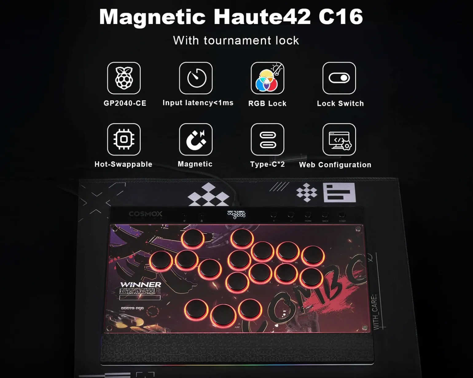 C16 Arcade Controller - Black