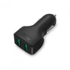 Car Charger CC-S3, 2xUSB-A, 24 W - Black
