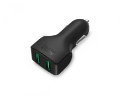 Car Charger CC-S3, 2xUSB-A, 24 W - Black