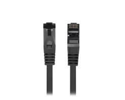 CAT 8.1 Ethernet cable S/FTP LSZH - Black - 0,25m