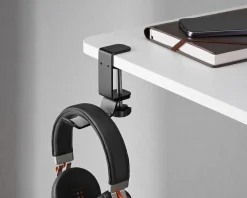 Clamp-On Universal Headphone Holder - Black