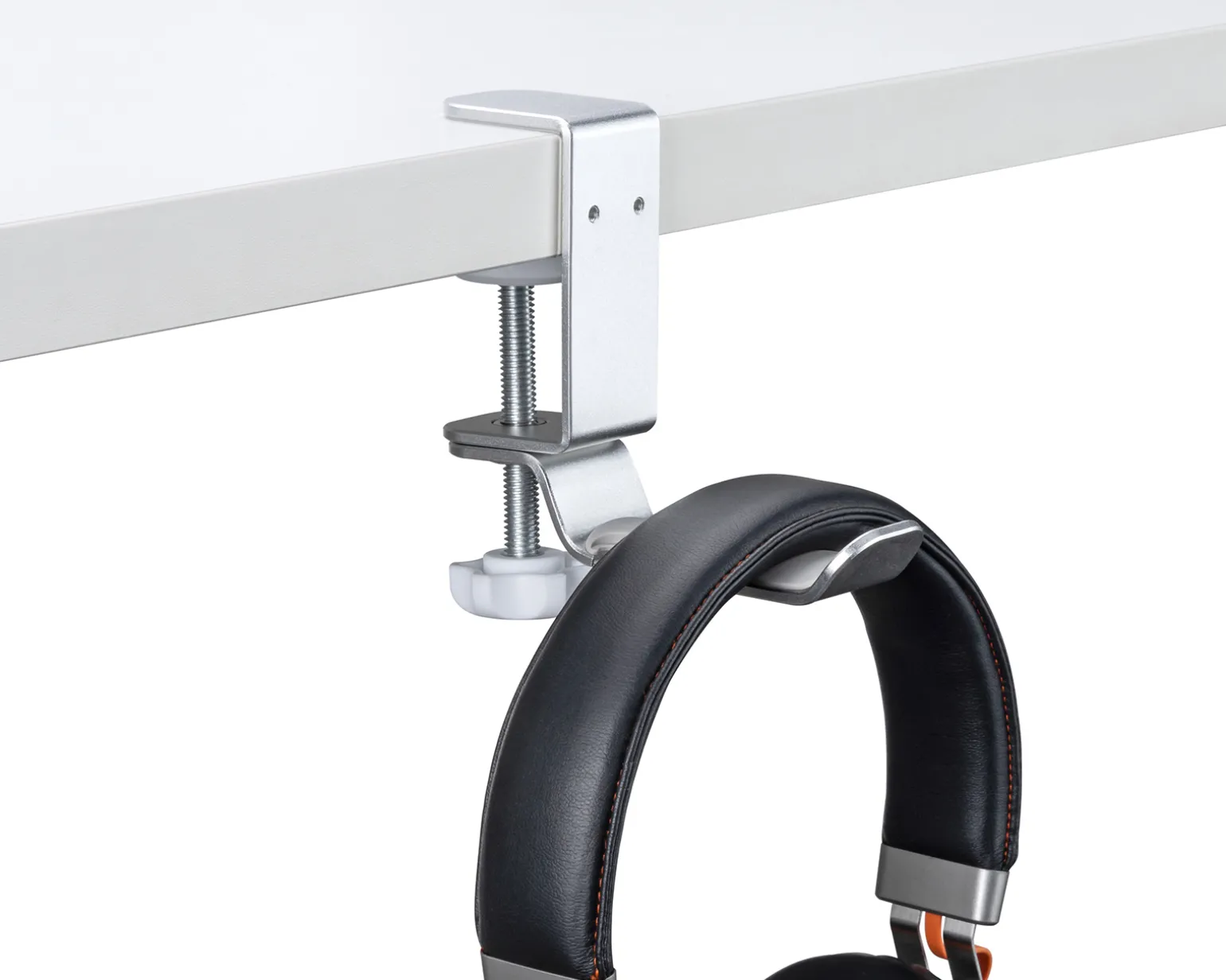 Clamp-On Universal Headphone Holder - Silver
