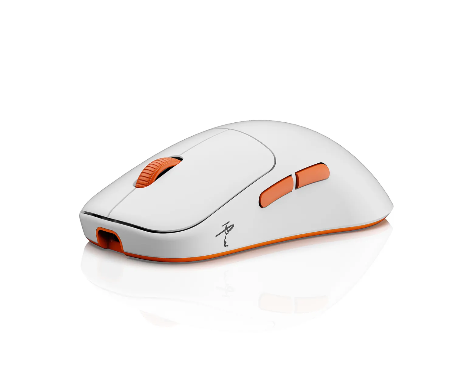 Cloud Wireless Gaming Mouse - White/Orange