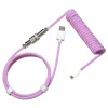 Coiled Cable USB-C to USB-A 1.5m - Aviator - Candy Magenta