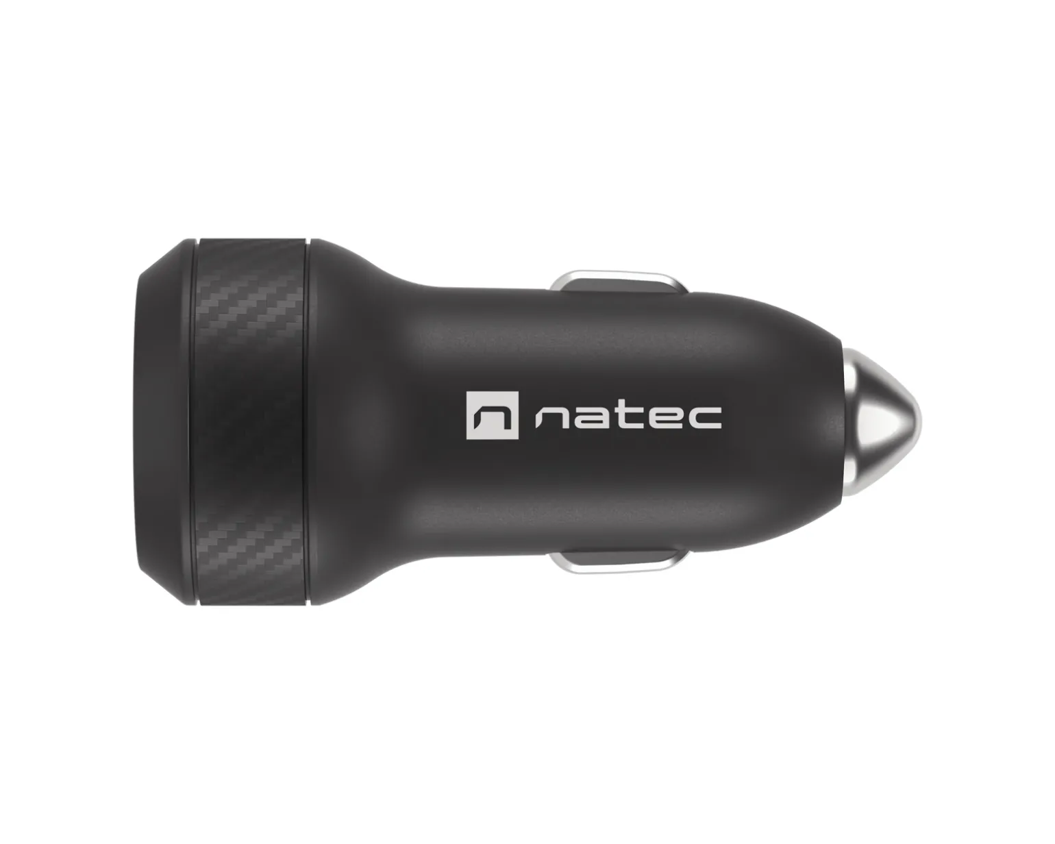 Coney Car Charger - 1x USB-A 1x USB-C 48W PD 3.0 - Black