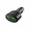 Coney Car Charger - 2x USB-A 1x USB-C 84W PD 3.0 - Black