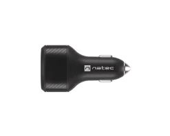 Coney Car Charger - 2x USB-A 1x USB-C 84W PD 3.0 - Black
