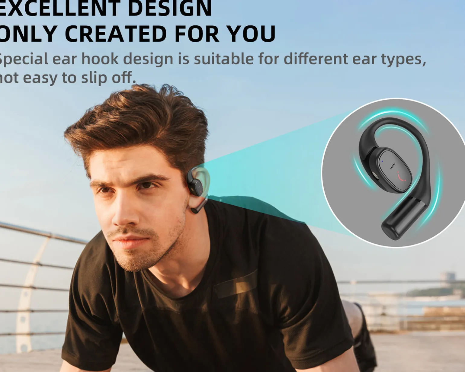 C6 OWS Earphones - Black