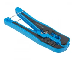 Crimping tool for RJ11/12/45 connectors