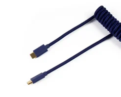 Custom Coiled Aviator Cable USB-C - Blue