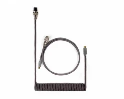 Custom Coiled Aviator Cable USB-C - Grey