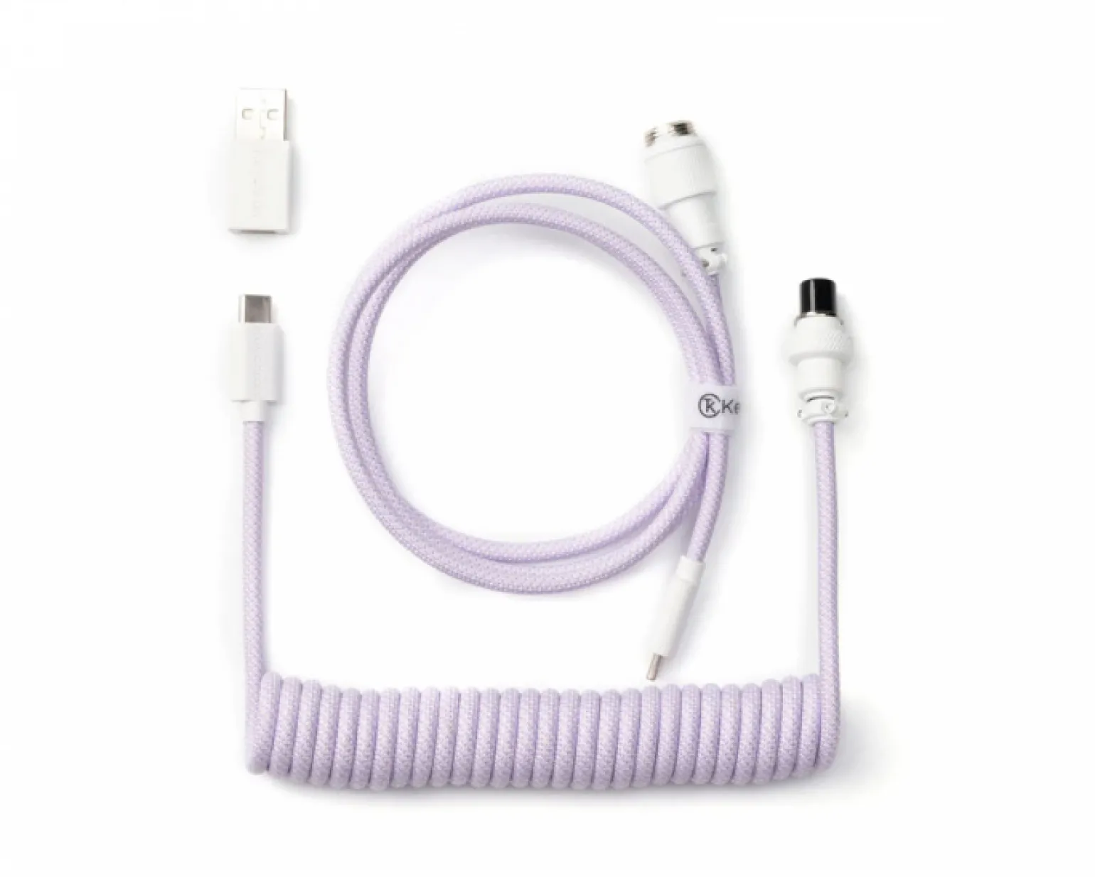 Custom Coiled Aviator Cable USB-C - Light Purple