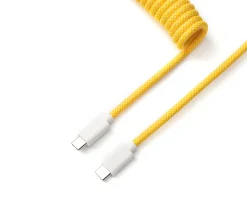 Custom Coiled Aviator Cable USB-C - Yellow