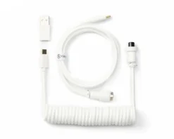 Custom Coiled Aviator Cable USB-C - White
