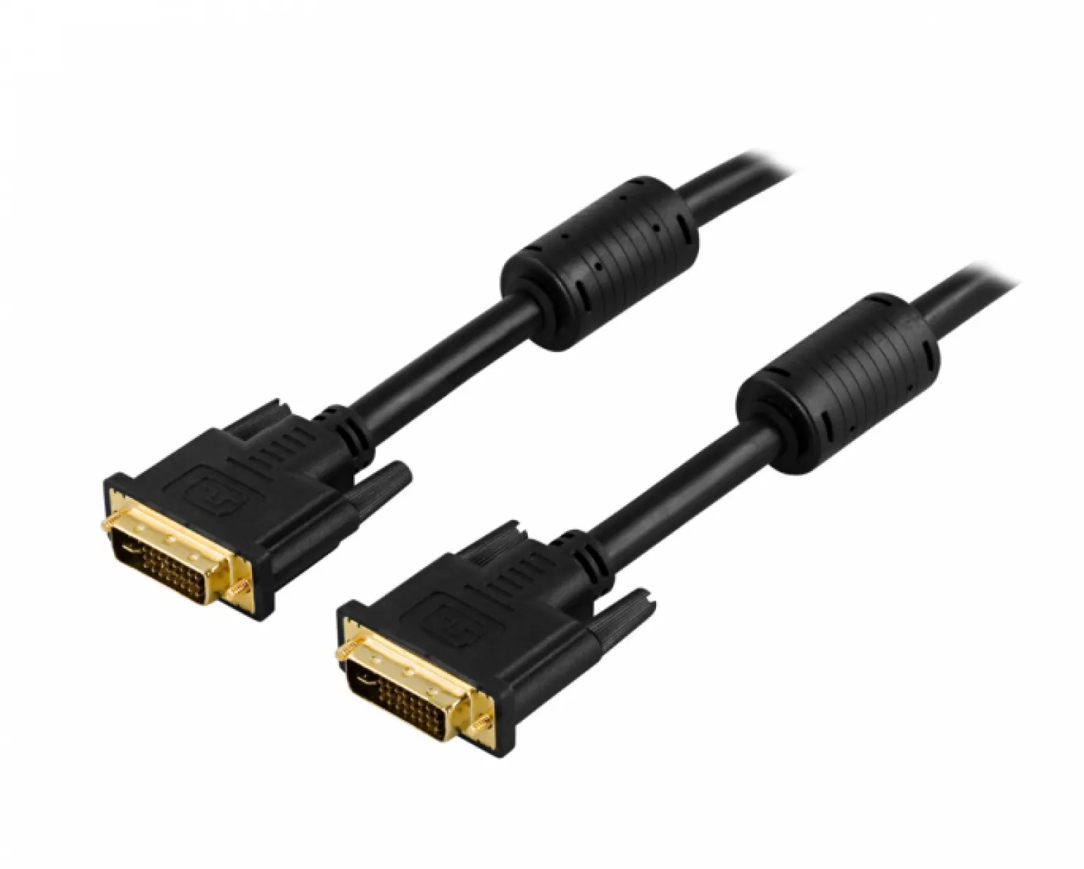 Deltaco DVI Dual Link, DVI-I Male - Male (2 meter)