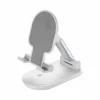 Desk Holder - Foldable Table Stand for Smartphones & Tablets - White