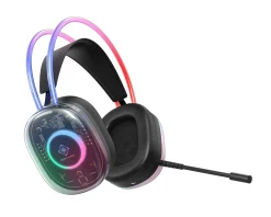 DH230 Semi-transparant RGB Gaming Headset - Black