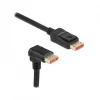 DisplayPort Cable 1.4 (4k/8k) - Downwards Angled - Black - 2m