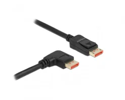 DisplayPort Cable 1.4 (4k/8k) - Right Angled - Black - 5m