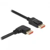 DisplayPort Cable 1.4 (4k/8k) - Right Angled - Black - 2m