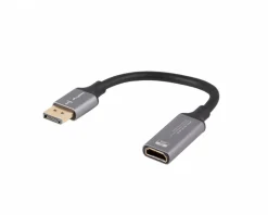 DisplayPort to HDMI Adapter 8K Black - 0.2m